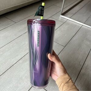 Starbucks 2025 Wavy Green Purple Hot & Cold Cup Venti Tumbler